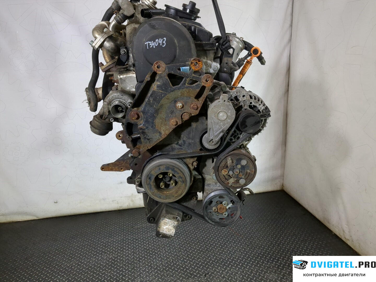 Двигатель Seat Alhambra 2000 - 2010 AUY 1.9 л., Дизель, TDI, артикул 8802647