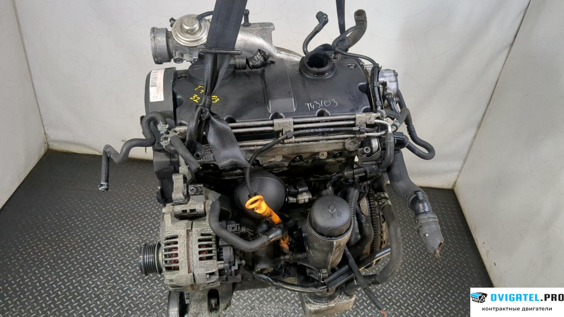 Двигатель Volkswagen Golf 4 1997 - 2005 ASZ 1.9 л., Дизель, TDI, артикул 9243588