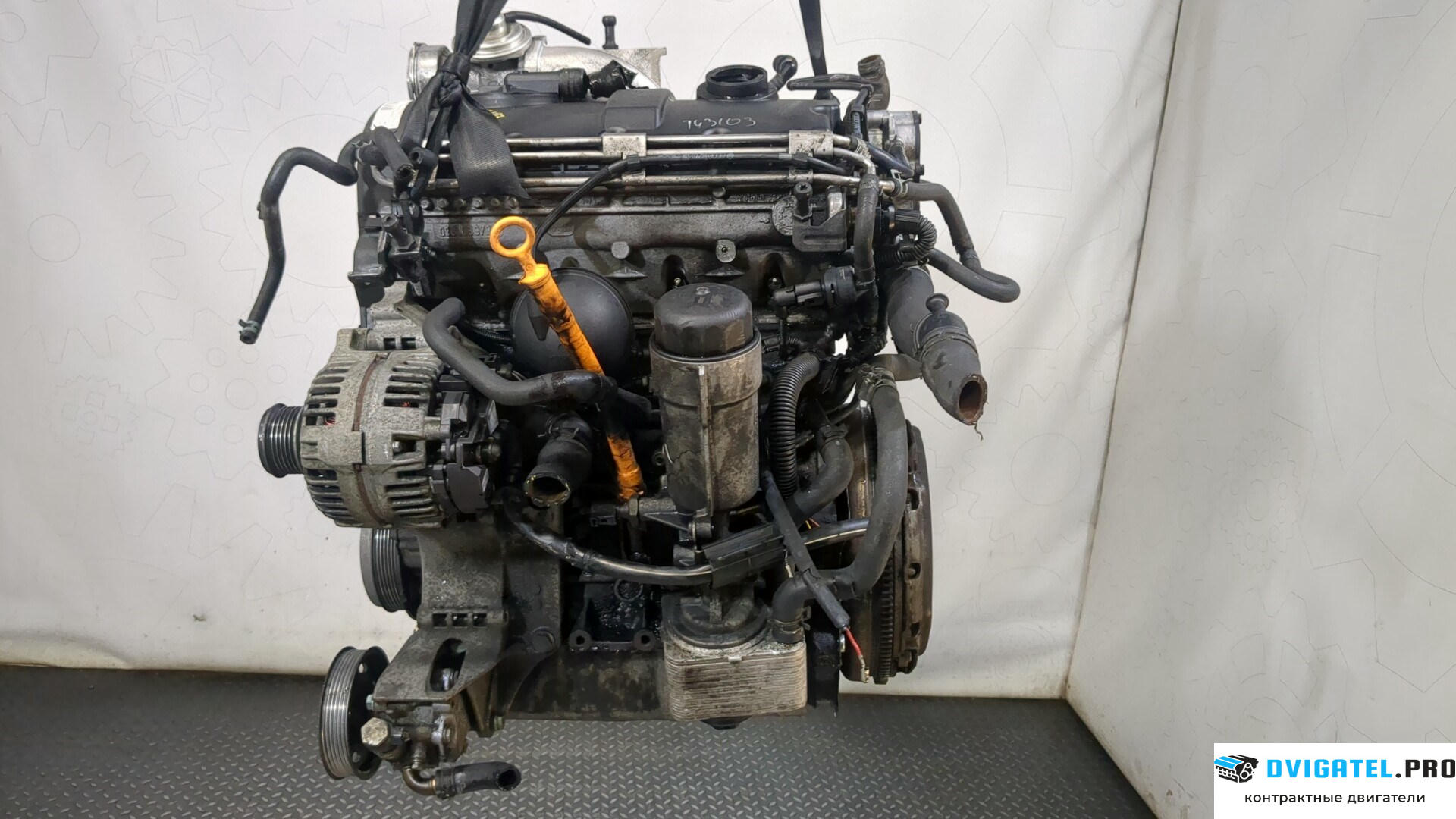 Двигатель Volkswagen Golf 4 1997 - 2005 ASZ 1.9 л., Дизель, TDI, артикул 9243588